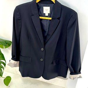 J.Crew Suiting Women’s Pinstripe Navy  Blazer/Jacket